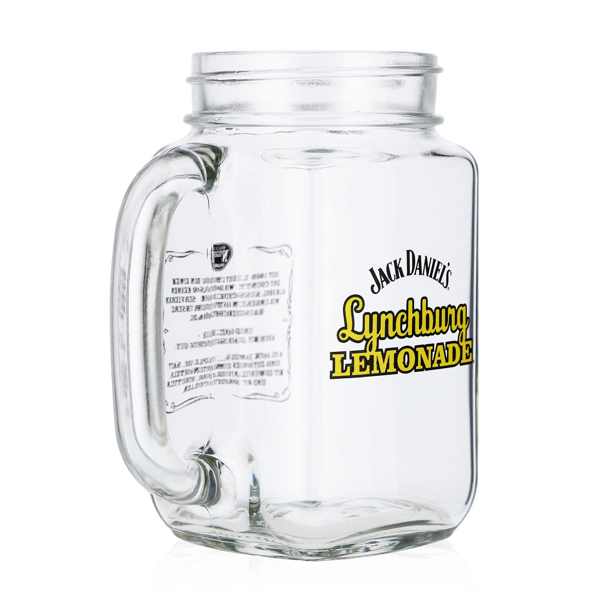 6x Jack Daniels Whiskey Glas Jargläser 0,48l Krug Lynchburg Gelb OHNE Deckel – Ansicht 3