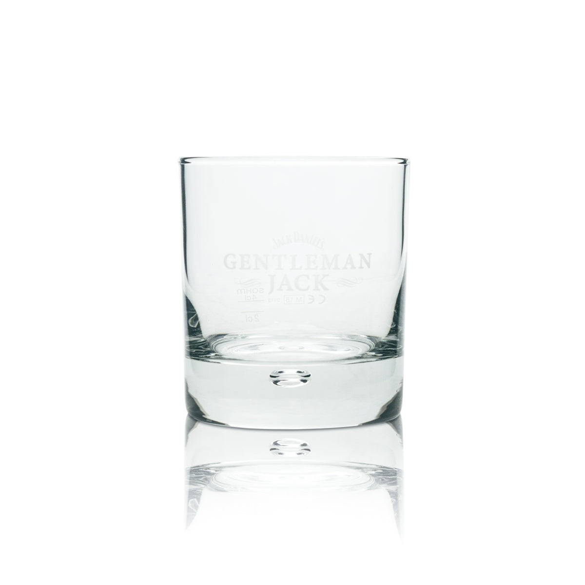 6x Jack Daniels Whiskey Glas Tumbler Gentleman Jack Blase im Boden 0,2l Gläser – Ansicht 2