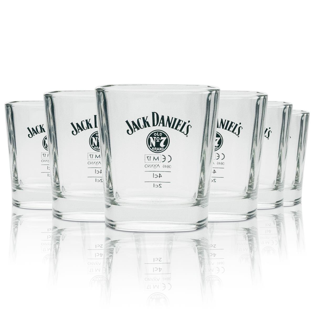 6x Jack Daniels Whiskeyglas 0,27l Tumblergläser Longdrinks Cocktails Bourbongläser