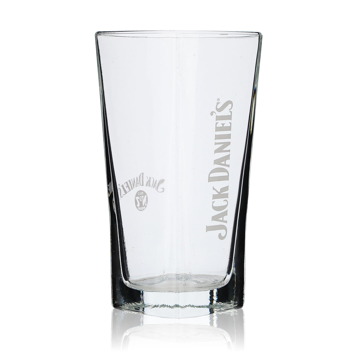 6x Jack Daniels Whisky Glas 0,33l Longdrinkglas satiniertes Logo eckig edel – Ansicht 3