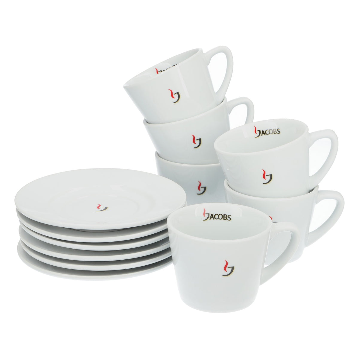 6x Jacobs Kaffee Cappuccino Set Kaffeetassen Set Latte Set 0,25l – Ansicht 2