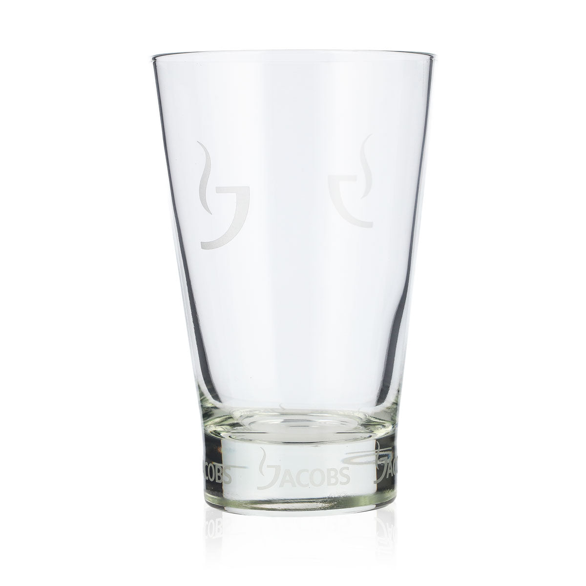 6x Jacobs Kaffee Glas Latte Glas Capuccino Glas 0,28l Sataniertes Logo – Ansicht 5