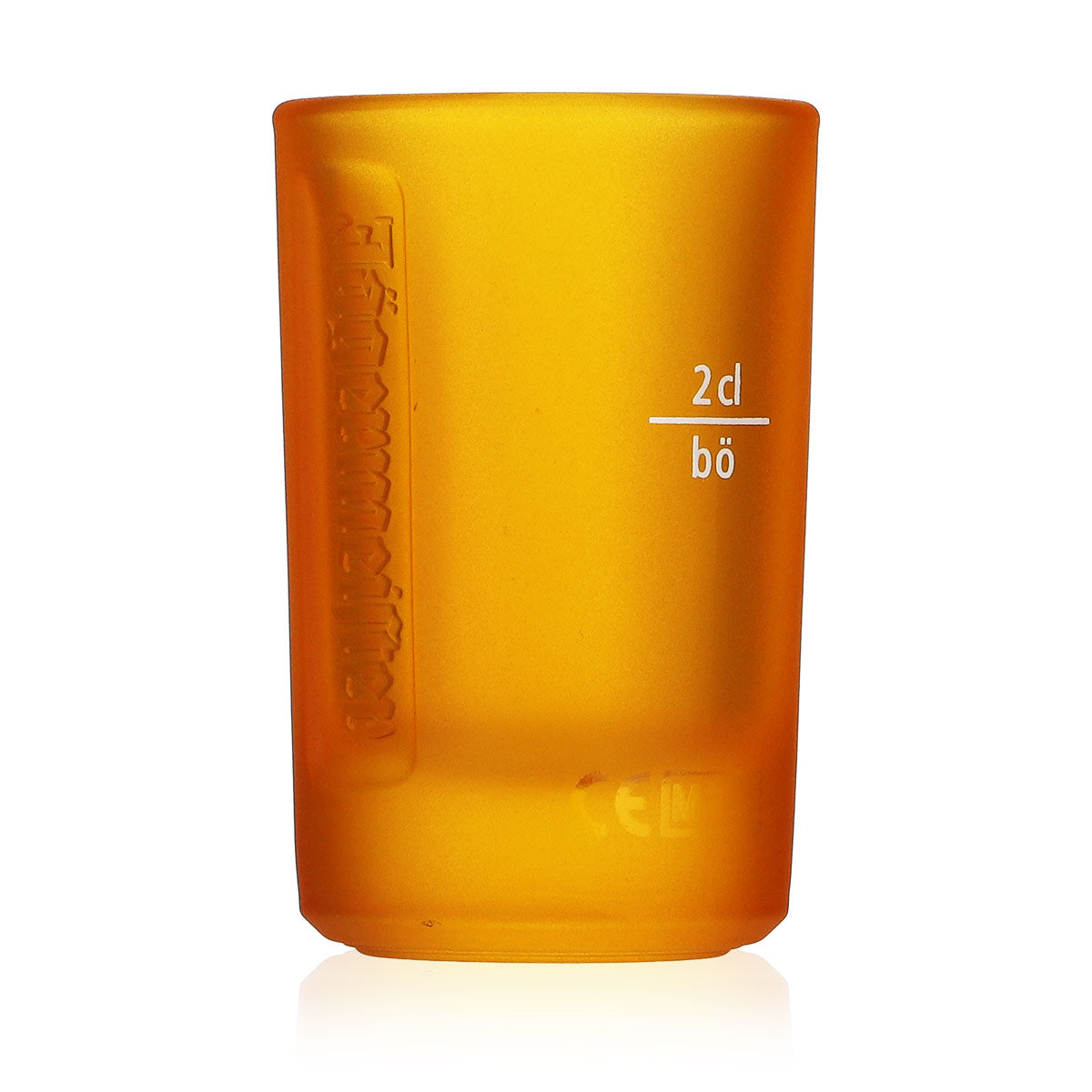 6x Jägermeister Likör Glas 2cl Shotglas Stamper Shotglas "Orange" Böckling – Ansicht 4