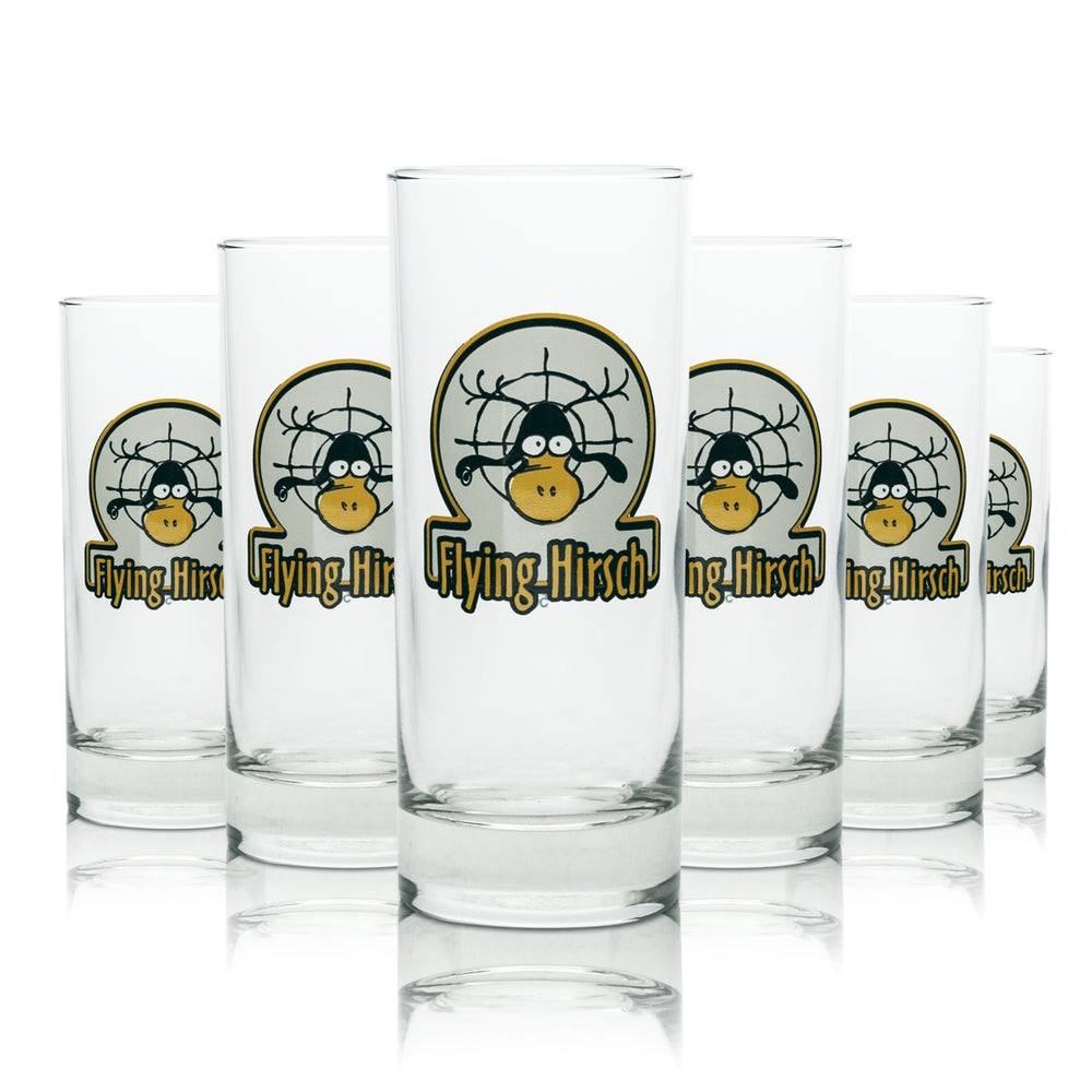 6x Jägermeister Likör Glas Flying Hirsch Red Bull Gläser Longdrink Shot Energy