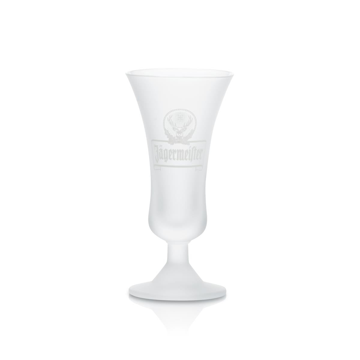 6x Jägermeister Glas 4cl Schnapsglas Kelchglas Satiniert Shot Kurze Gläser Set – Ansicht 2