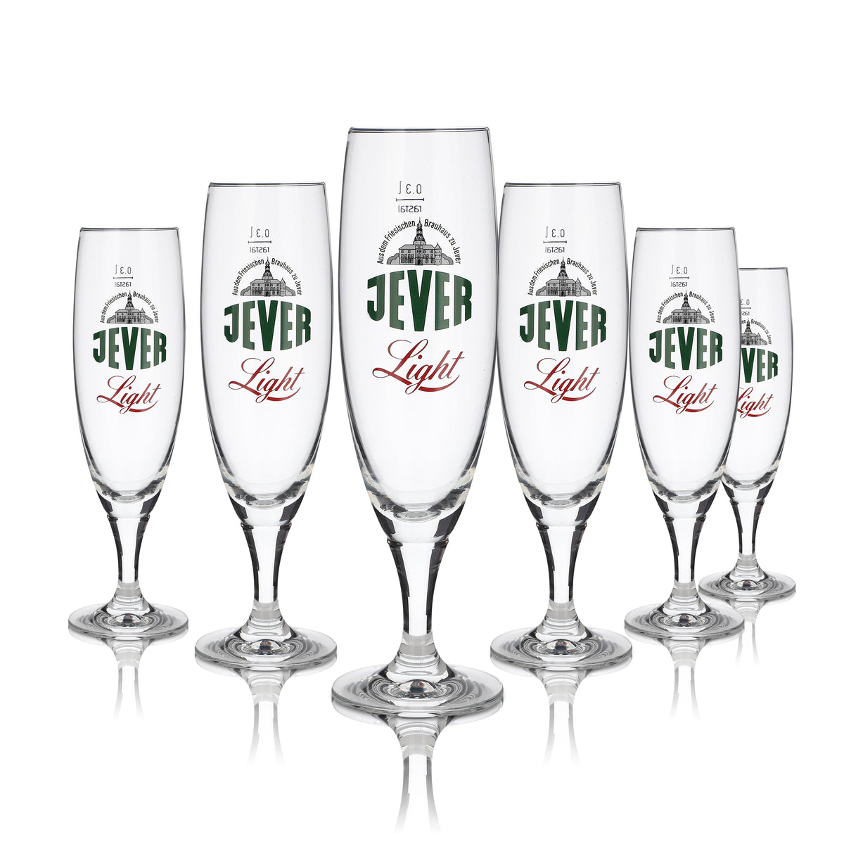 6x Jever Glas 0,3l Pilstulpe Pokalglas Light Bier Gläser Set Brauerei Friesland – Ansicht 5