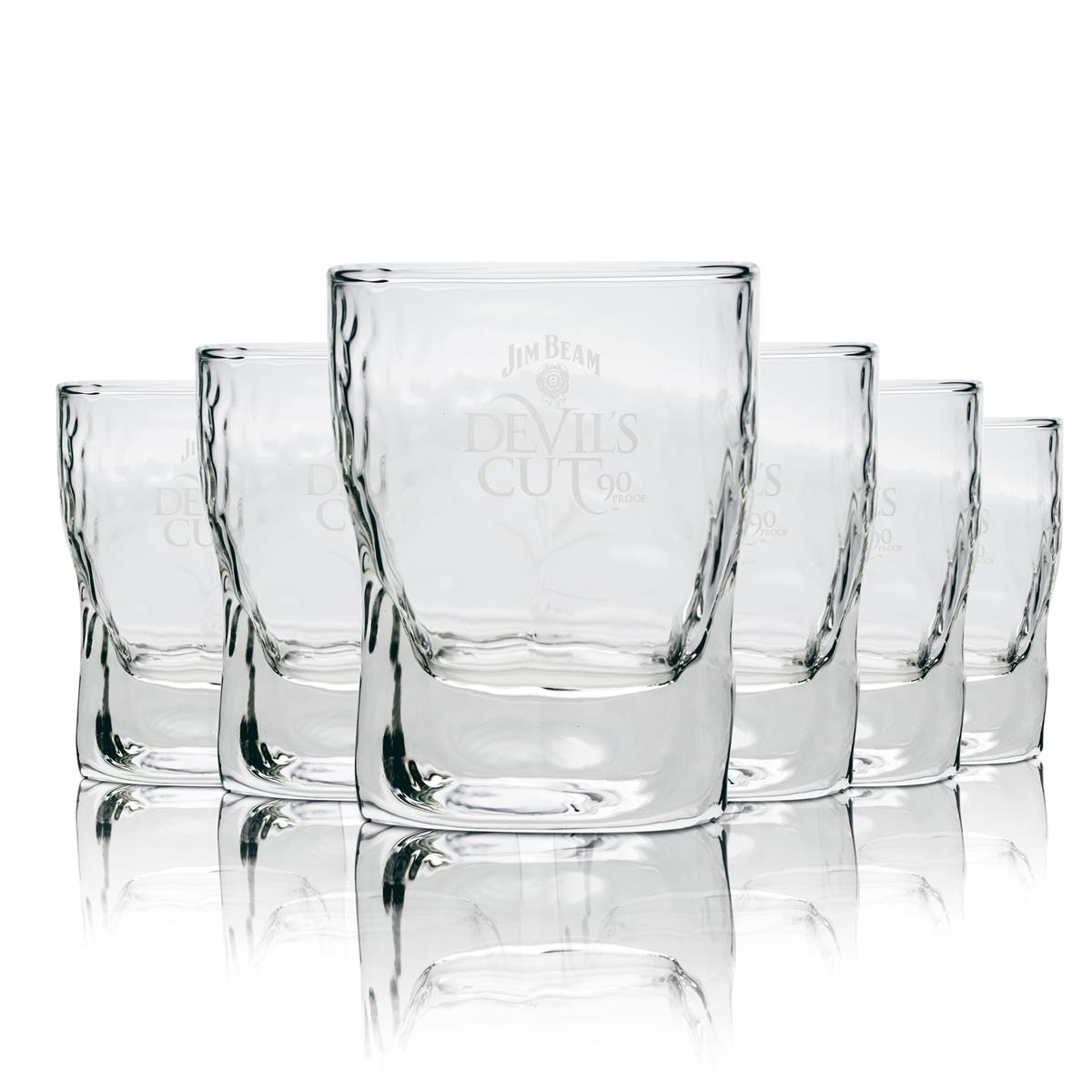 6x Jim Beam Glas 0,25l Devils Cut Whisky Tumblerglas Longdrinkglas Gläser Set