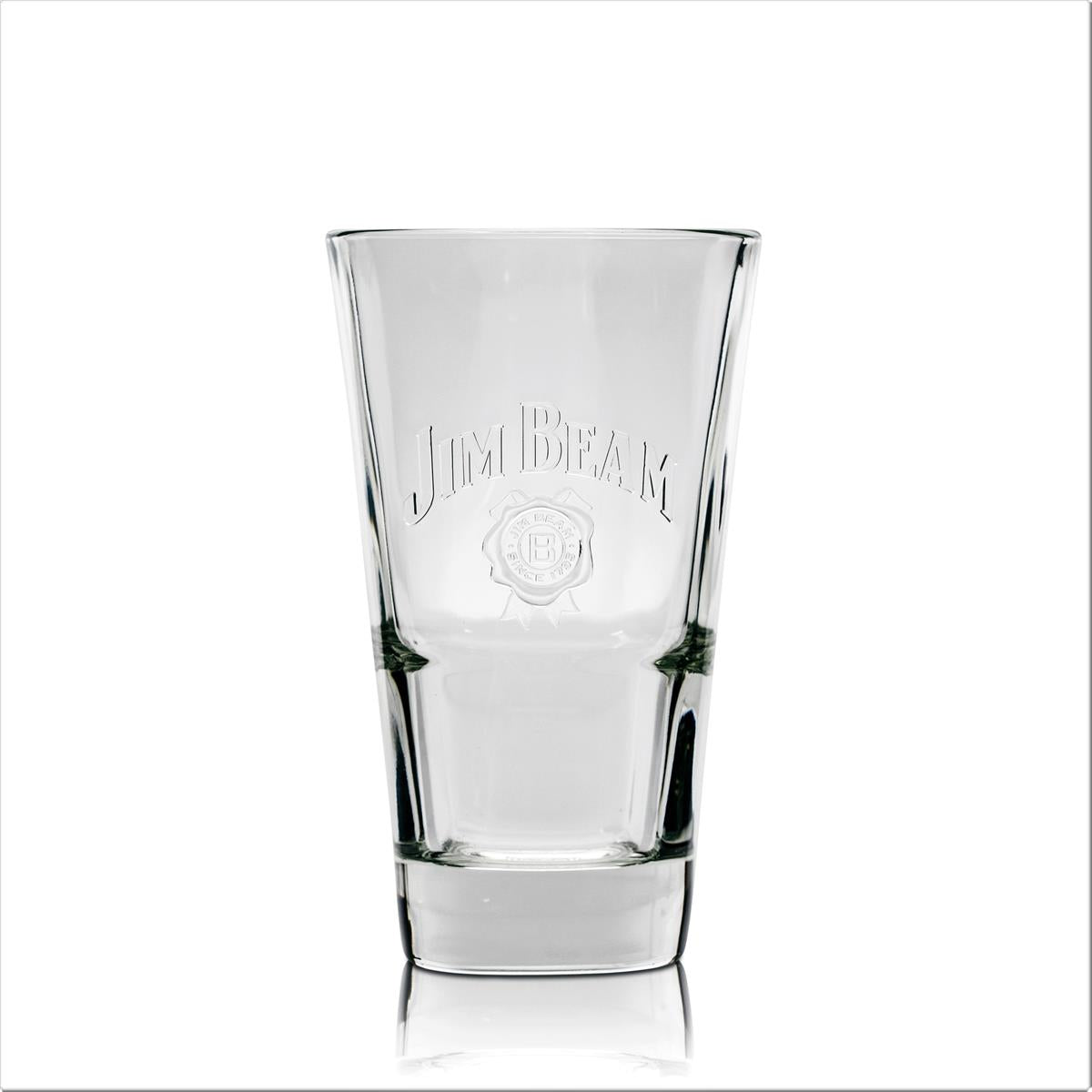 6x Jim Beam Glas 340 ml Stapelbar Longdrink Whiskey Kontur Gläser Geeicht Gastro – Ansicht 3