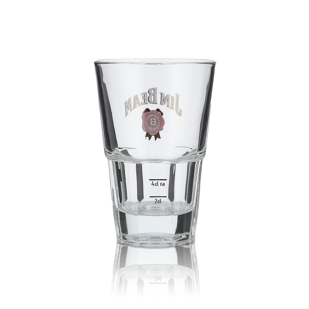6x Jim Beam Whisky Gläser Longdrinkglas rotes Emblem Bodensignierung – Ansicht 3