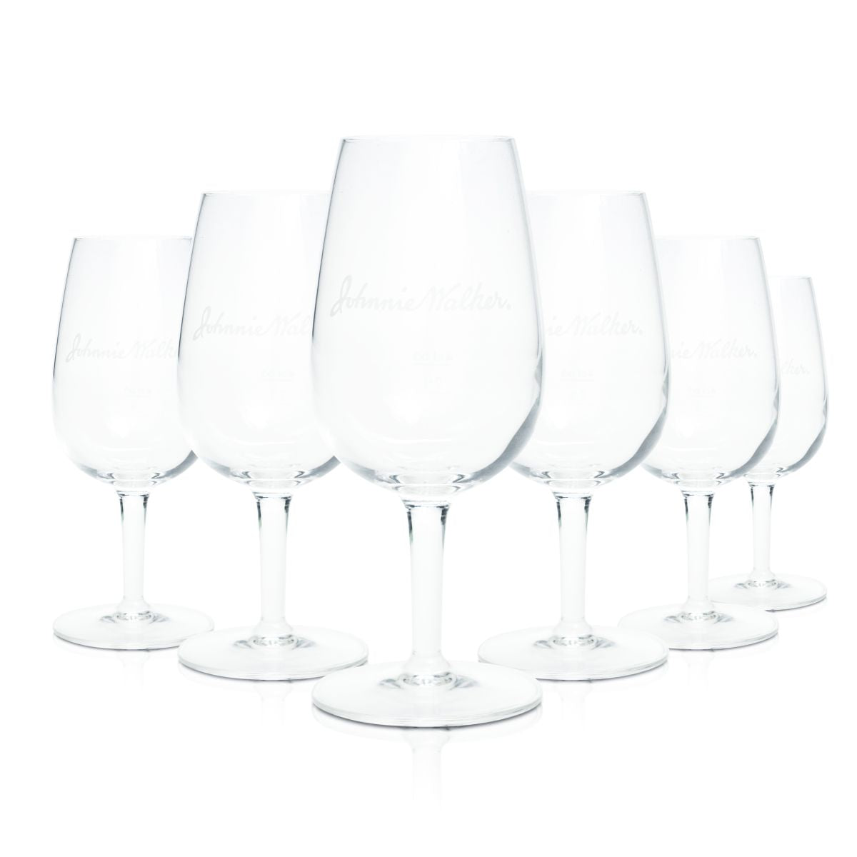 6x Johnnie Walker Glas 0,21l Nosinggläser Tastinggläser Scottish Blended Whisky