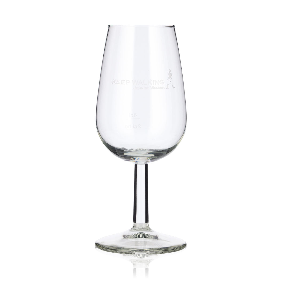 6x Johnnie Walker Whiskey Glas 2cl + 4cl tastingglas Mann auf Logo – Ansicht 2
