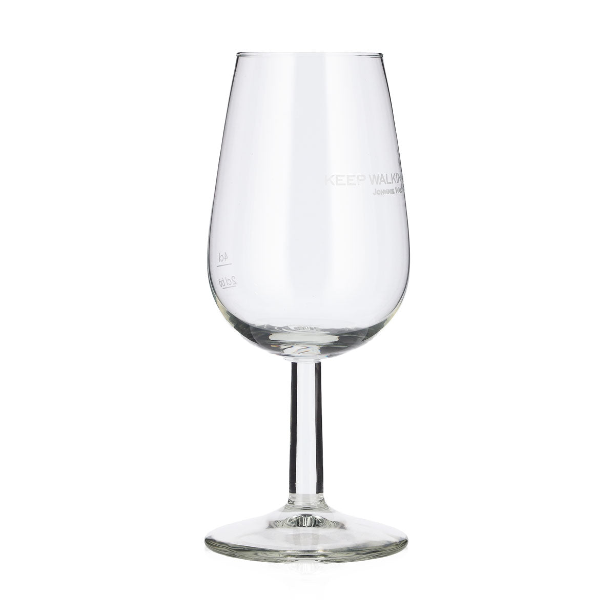 6x Johnnie Walker Whiskey Glas 2cl + 4cl tastingglas Mann auf Logo – Ansicht 3