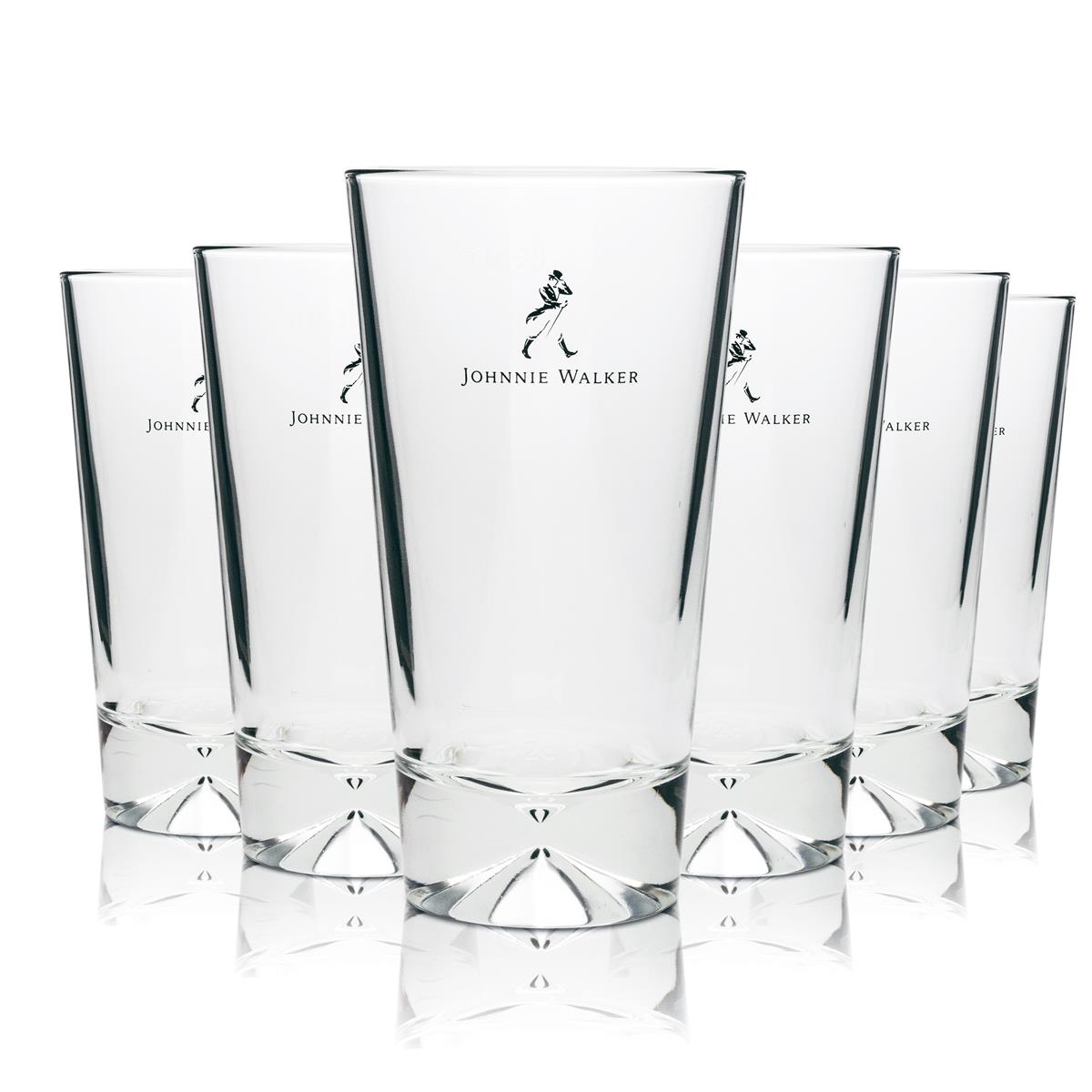 6x Johnnie Walker Whiskey Glas Longdrink