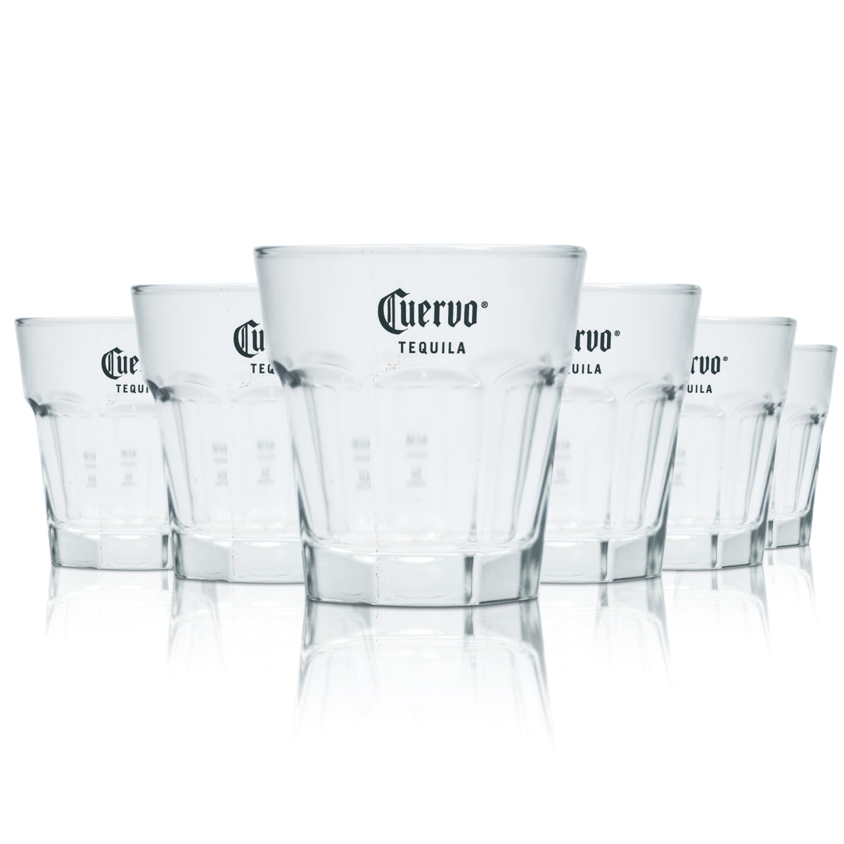 6x Jose Cuervo Glas 0,24l Tumbler Kontur Stapelbar Longdrink Gläser Gastro Bar