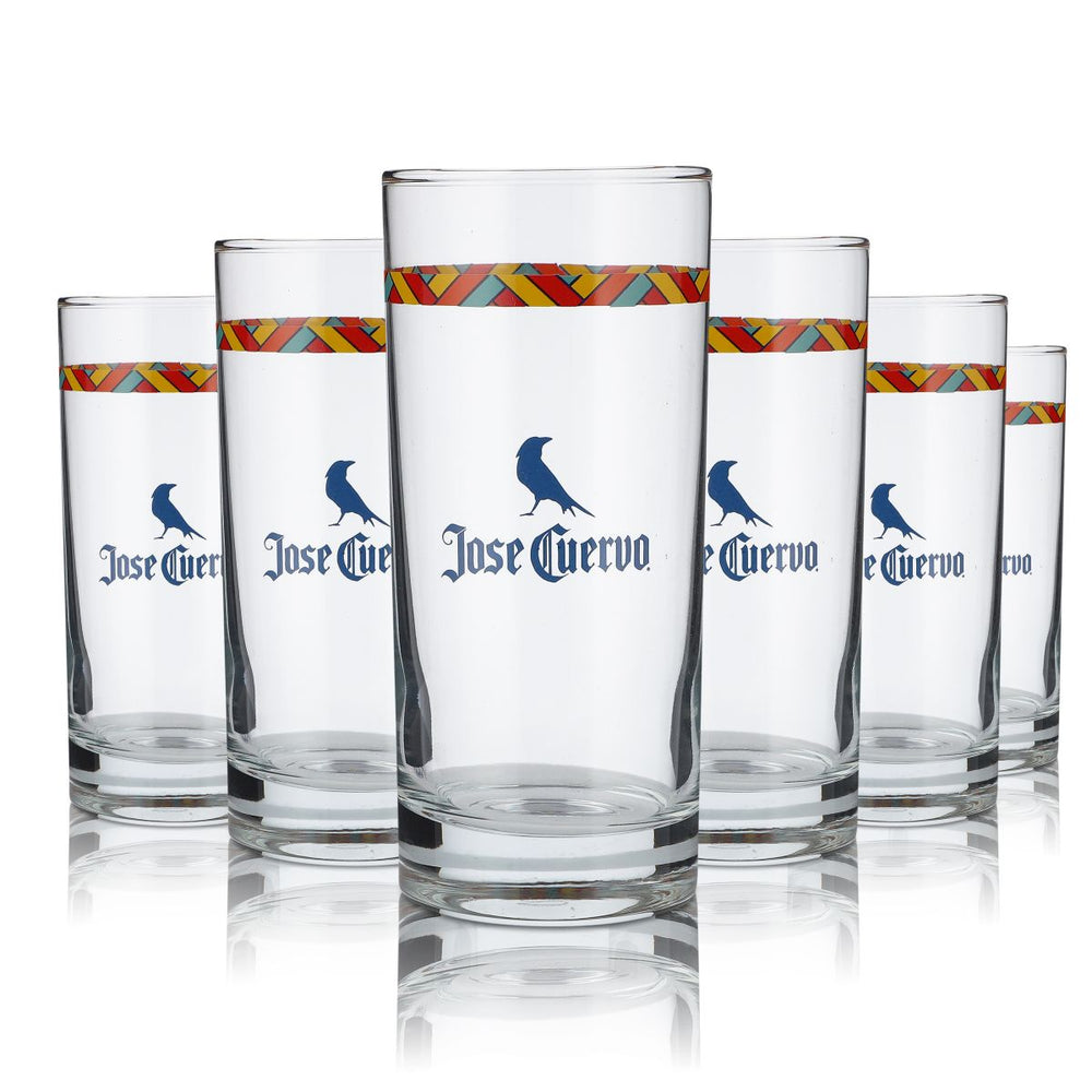 6x Jose Cuervo Glas 0,36l Tequila Longdrink Cocktail Aperitif Gläser Set