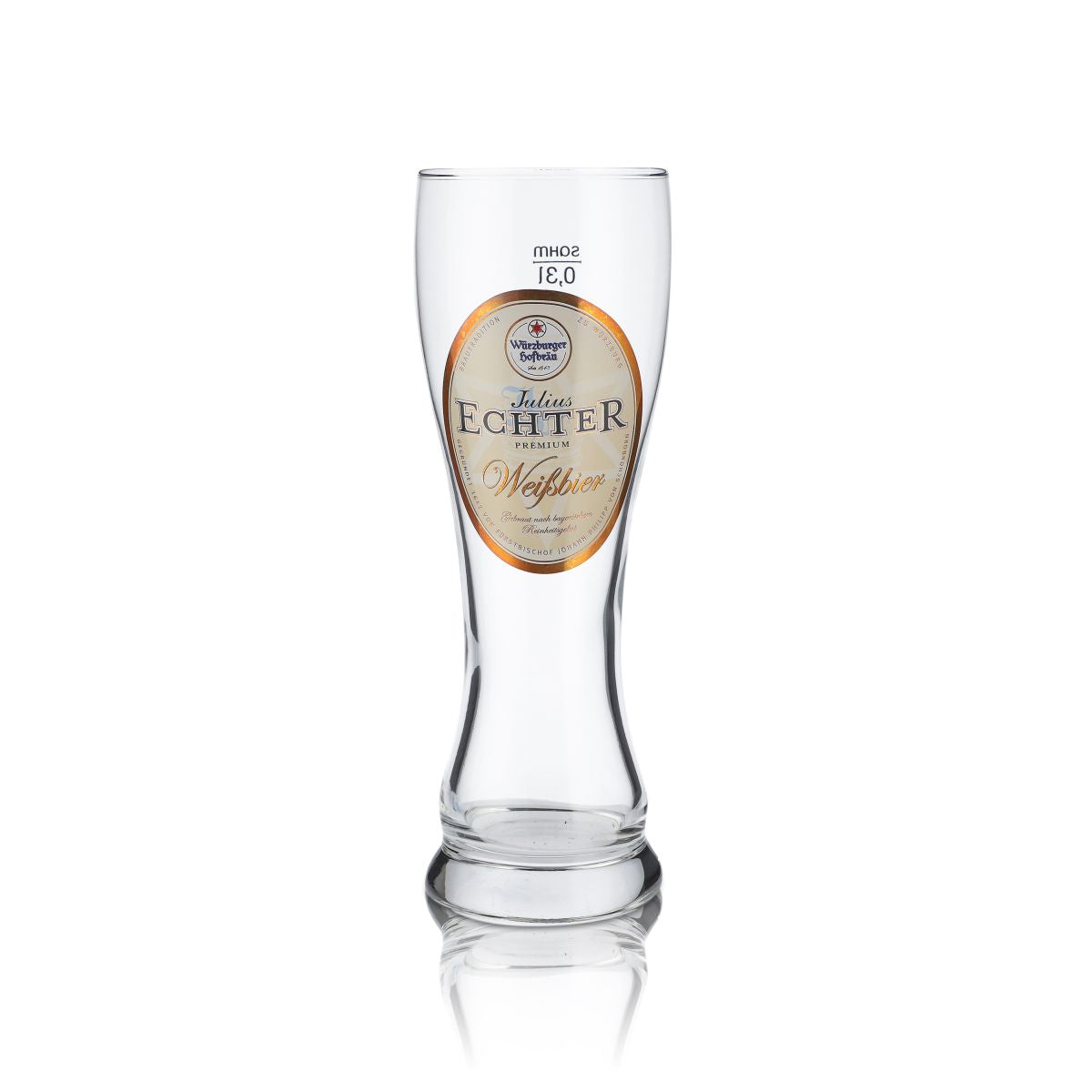 6x Julius Echter Glas 0,3l Weißbierglas Hefeweizen Gläser Set Schwarzwald GOLD – Ansicht 2