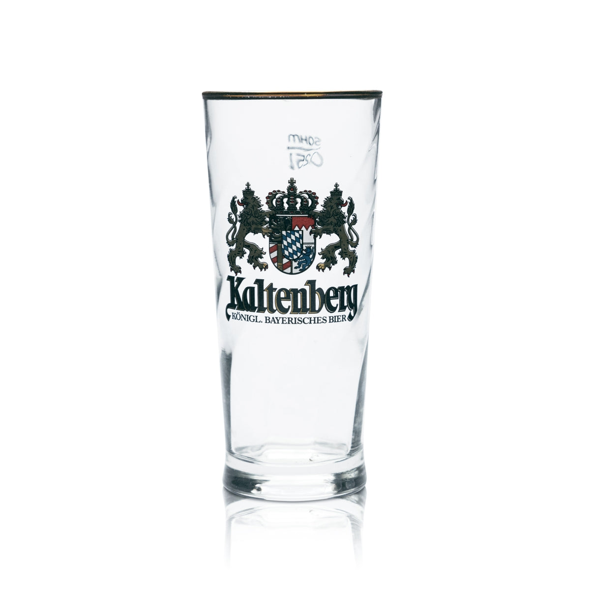 6x Kaltenberg Glas 0,25l Bier Becher Goldrand Gläser Geeicht Gastro Brauerei Bar – Ansicht 2