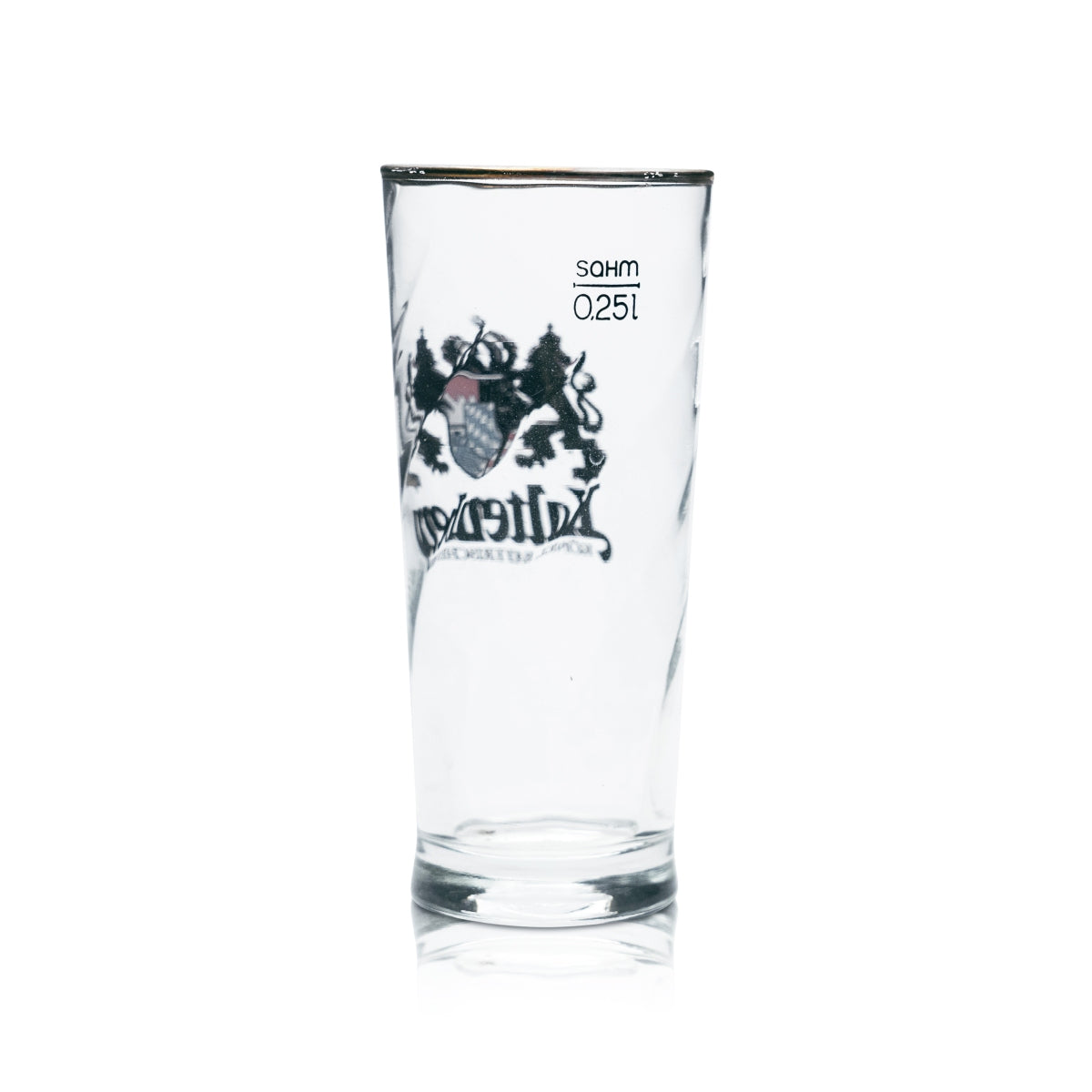 6x Kaltenberg Glas 0,25l Bier Becher Goldrand Gläser Geeicht Gastro Brauerei Bar – Ansicht 3
