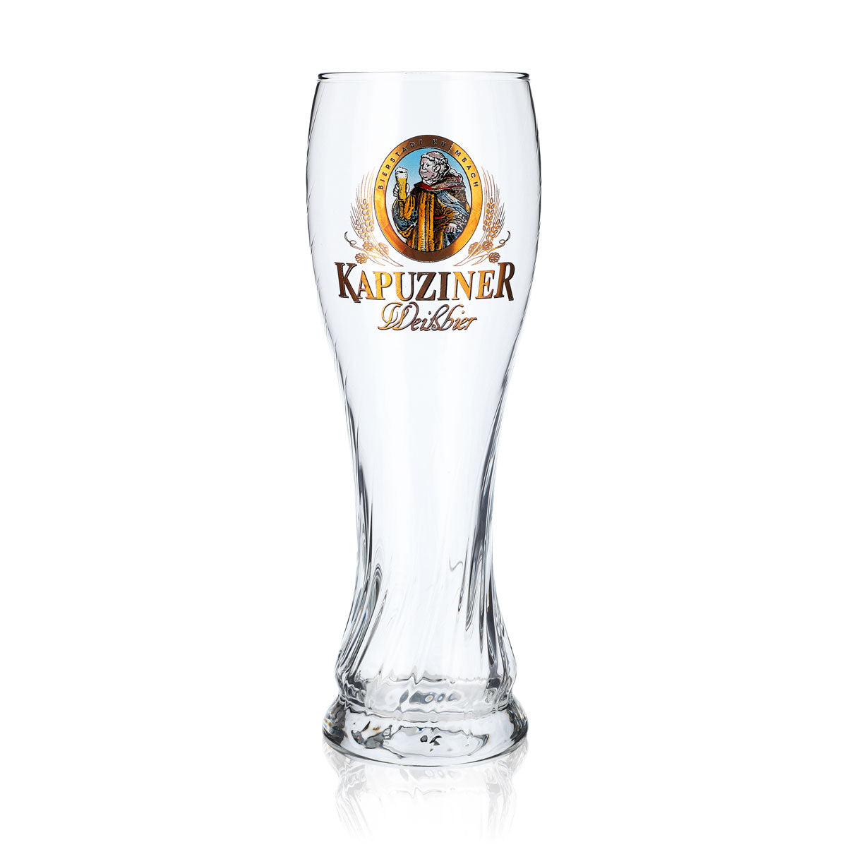 6x Kapuziner Bier Glas Weißbier Gläser Bierglas im Relief 0,5l – Ansicht 2