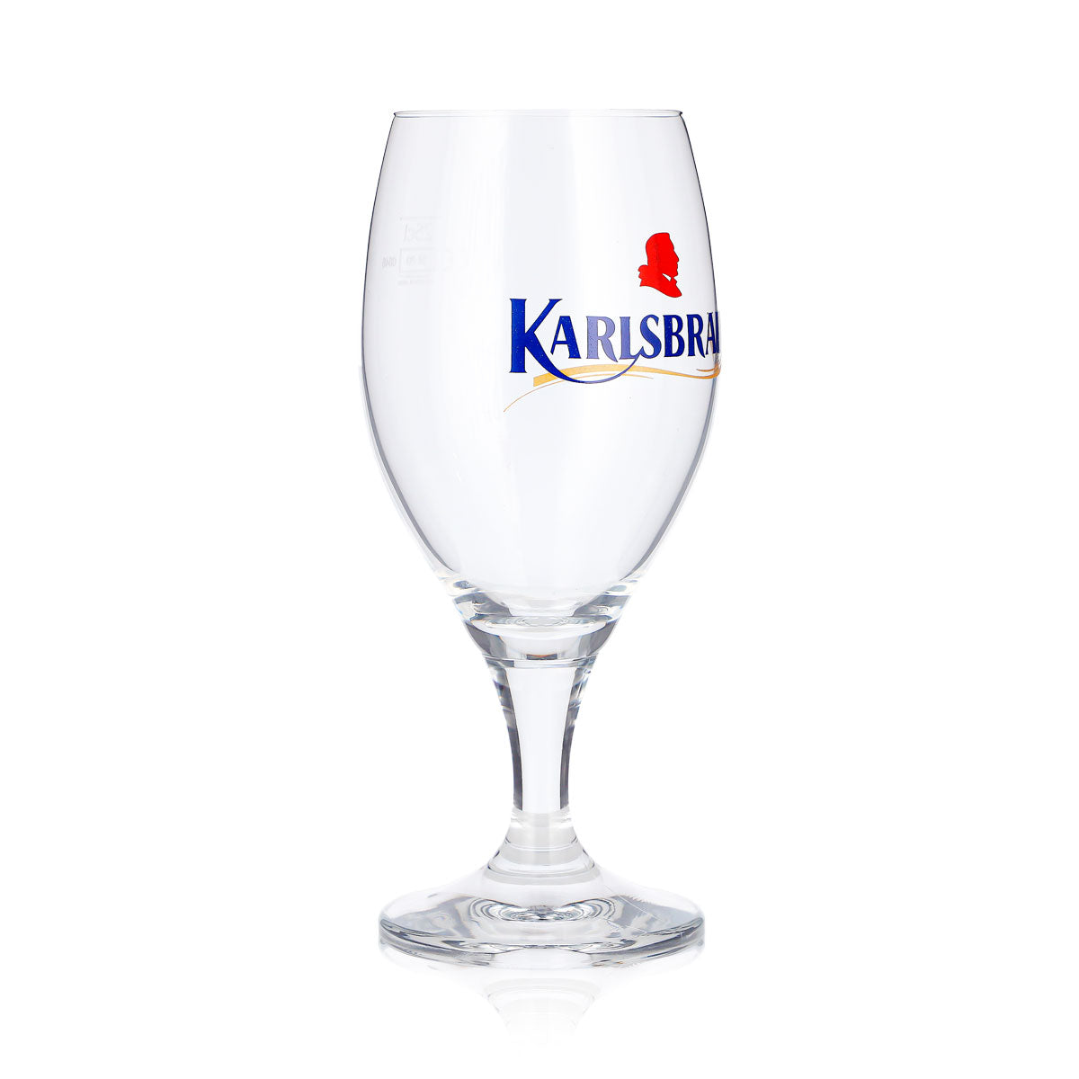 6x Karlsberg Bier Glas 0,25l Pokal Karlsbrau Blauer Schriftzug (6er Set) – Ansicht 3