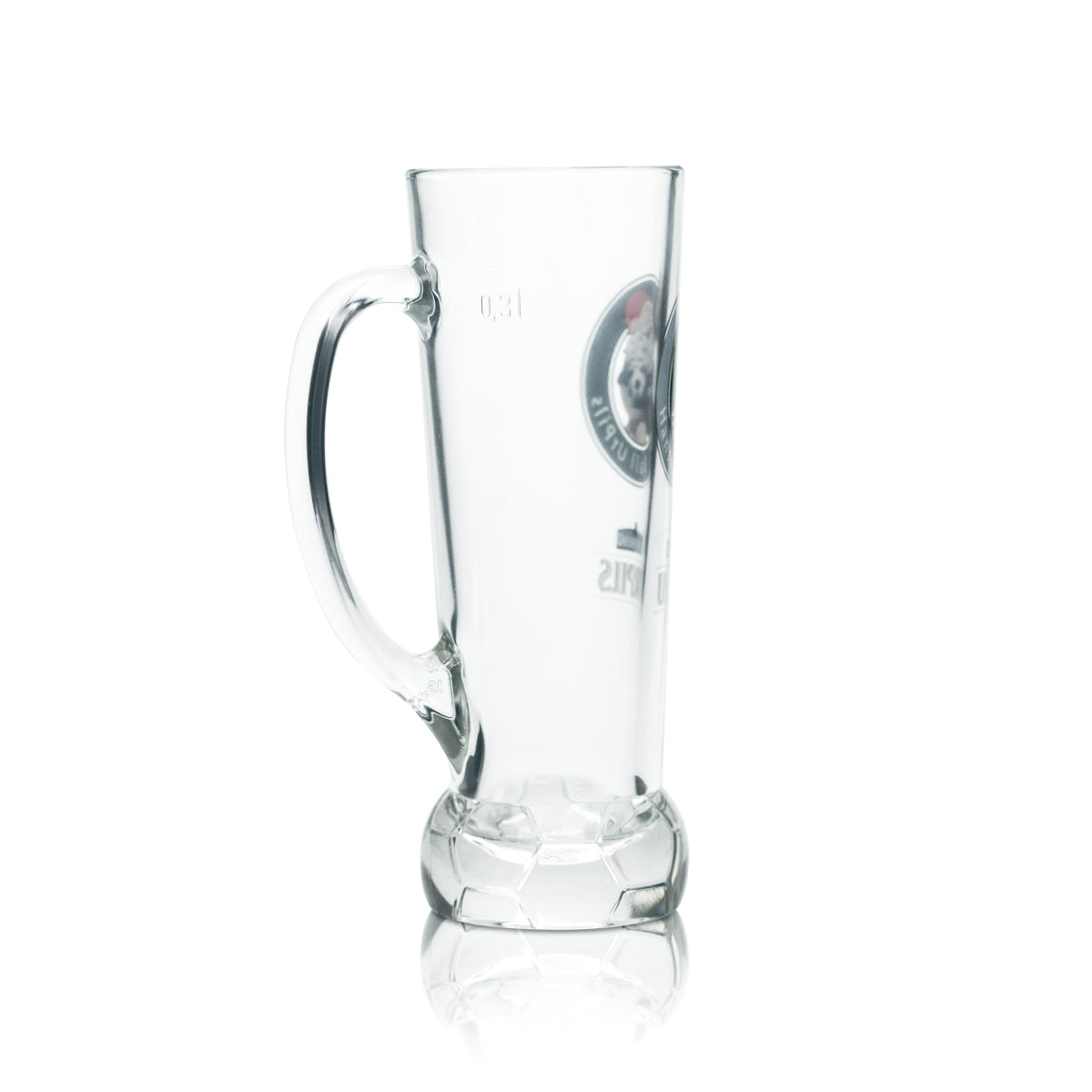 6x Karlsberg Glas 0,3l Hansi Ball Urpils Bier Krug Gläser Brauerei Humpen Seidel – Ansicht 3