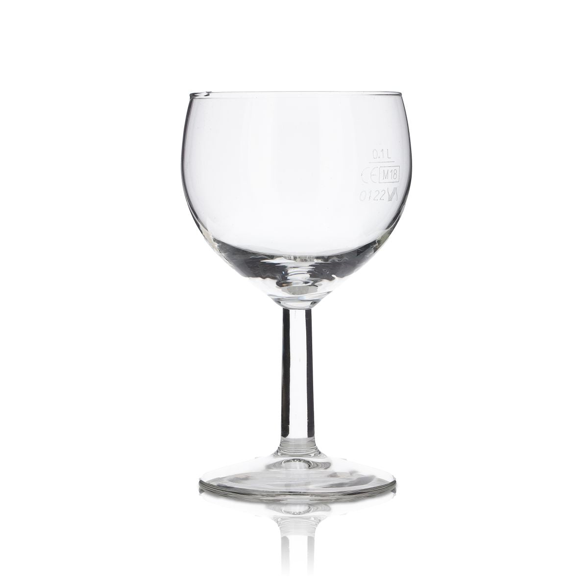 6x Kelch Glas 0,1l Mineralwasser Sprudel Saft Gläser Set Blanko Ohne Logodruck – Ansicht 3