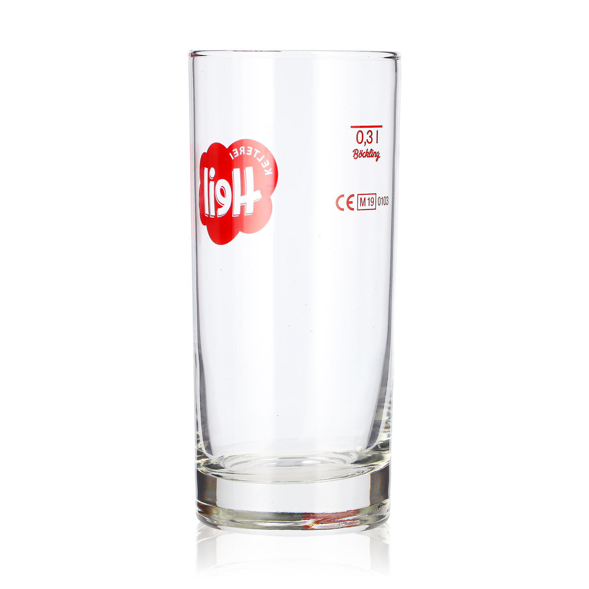 6x Kelterei Heil Apfelwein Glas 0,3l Longdrink rotes Logo Böckling (6er Set) – Ansicht 4