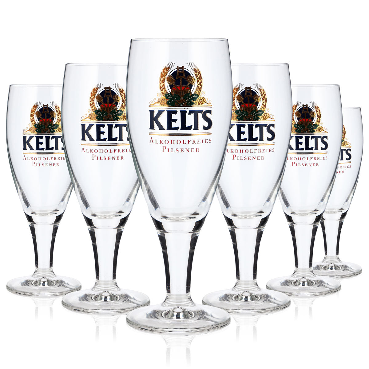 6x Kelts Bier Glas 0,2l Pokalglas sahm Bierglas Pilsglas Pint (6er Set)