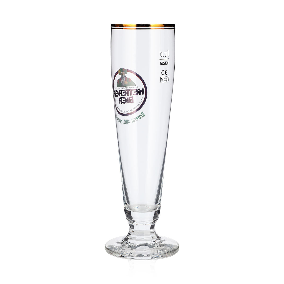 6x Ketterer Bier Bier Glas 0,3l Pokal Goldrand Rastal (6er Set) – Ansicht 4