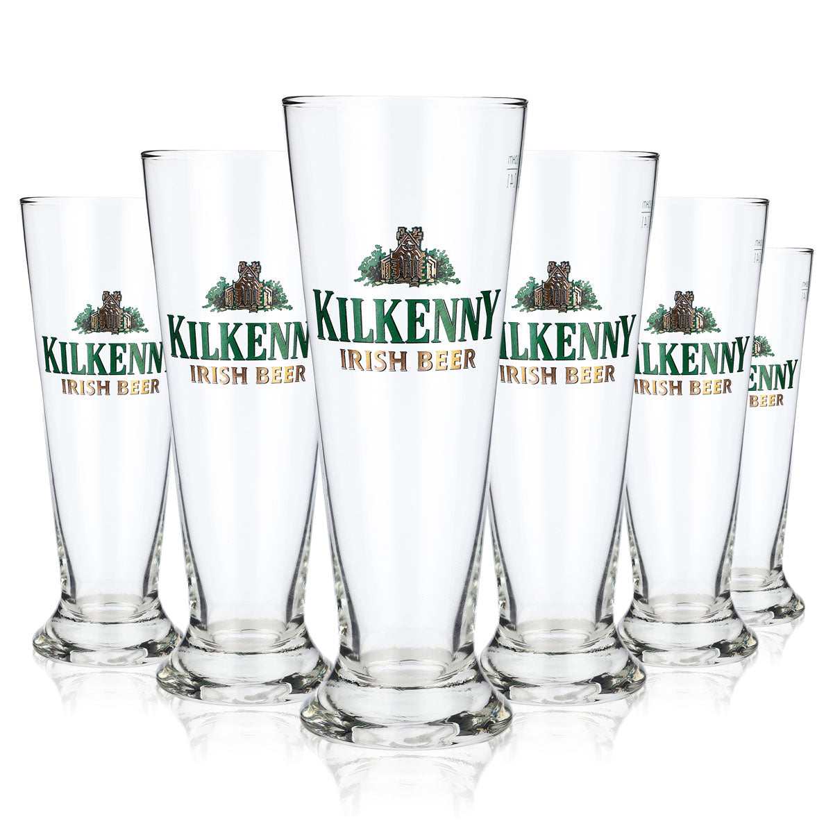 6x Kilkenny Bier Glas Biergläser 0,4l Willi-Becher Sahm München