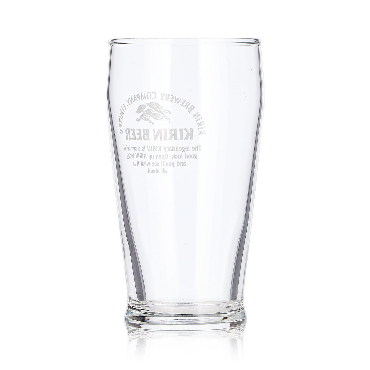 6x Kirin Ichiban Bier Glas 0,17l Becher weißes Logo – Ansicht 5