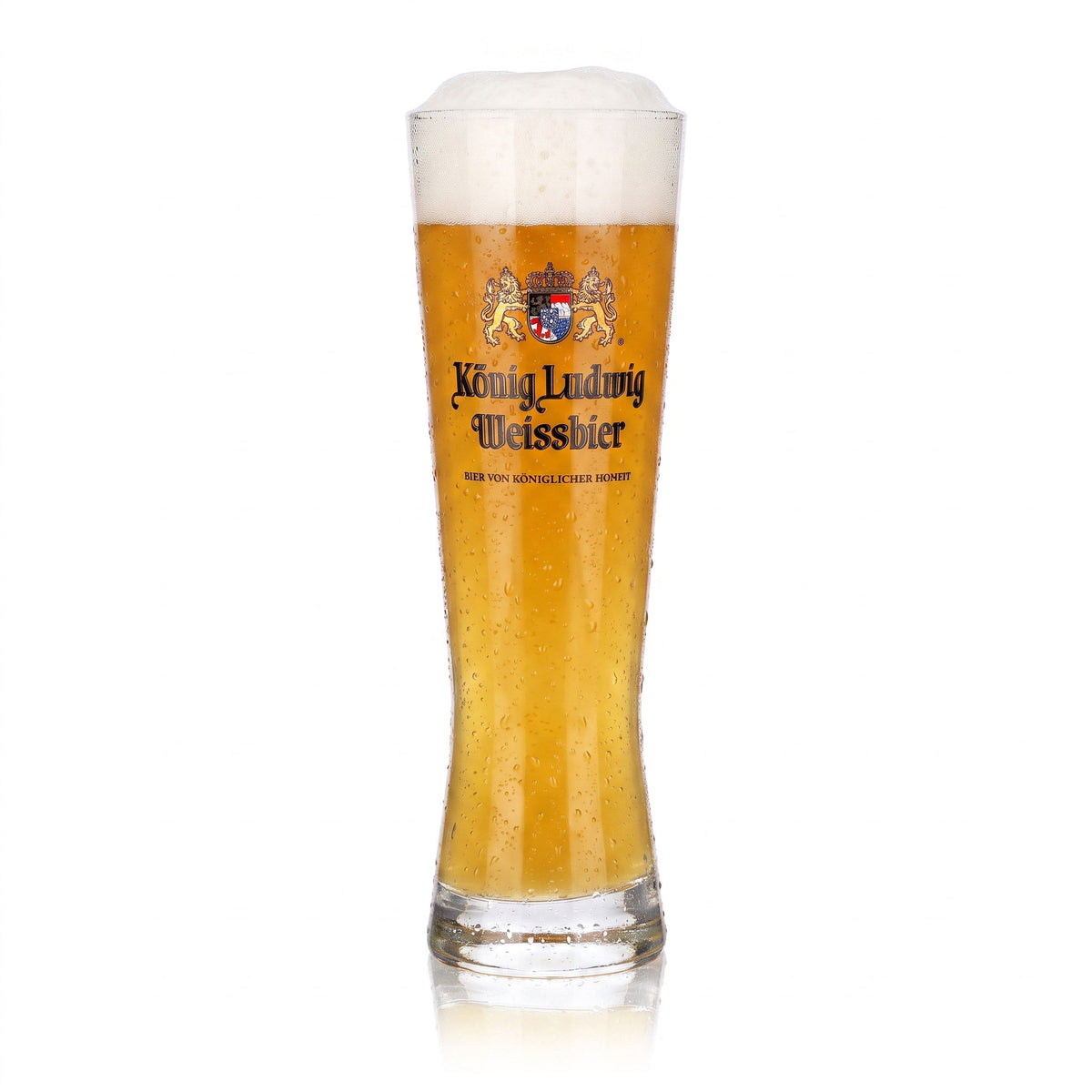 6x König Ludwig Bier Glas 0,3l Pokal Weißbier von königlicher Hoheit (6er Set) – Ansicht 2