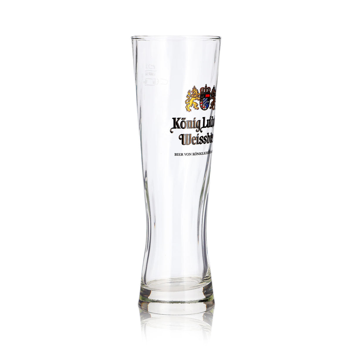 6x König Ludwig Bier Glas 0,3l Pokal Weißbier von königlicher Hoheit (6er Set) – Ansicht 4
