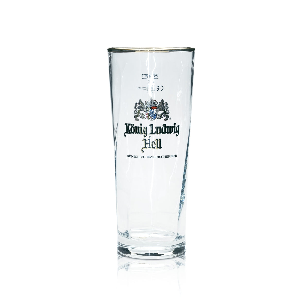 6x König Ludwig Bier Glas 0,5L Willi Becher Germania Relief Schlief Gläser Beer – Ansicht 2