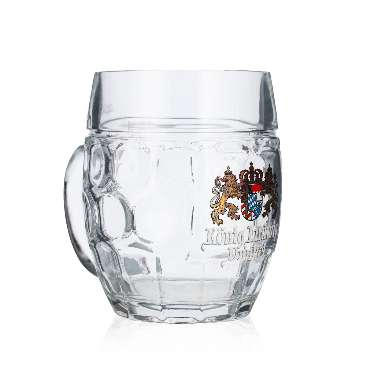 6x König Ludwig Bierglas Seidel Bierkrüge 0,5l Krug "Dunkel" Punkt-Seidel – Ansicht 3