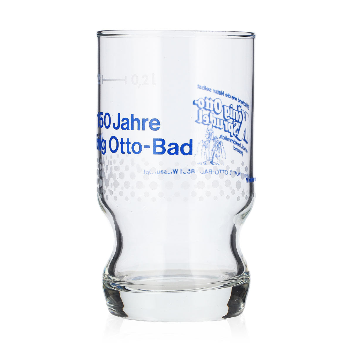 6x König Otto Sprudel Wasser Glas Becher 0,2l 150 Jahre König Otto-Bad (6er Set) – Ansicht 3