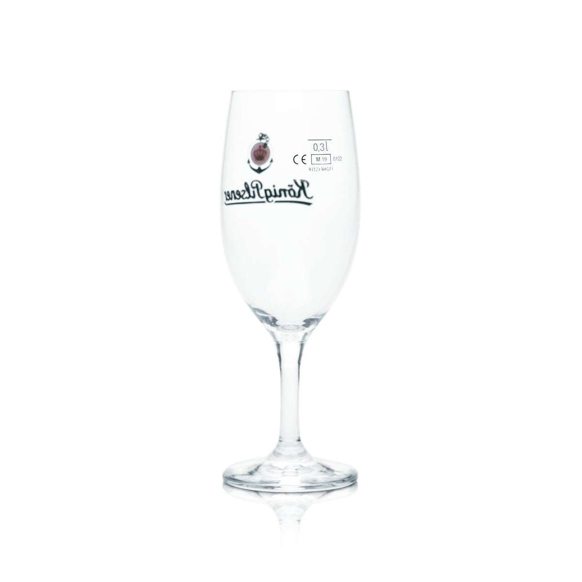 6x König Pilsener Bier Glas 0,3l Pokal Tulpe Gläser Geeicht Gastro Brauerei Pils – Ansicht 3