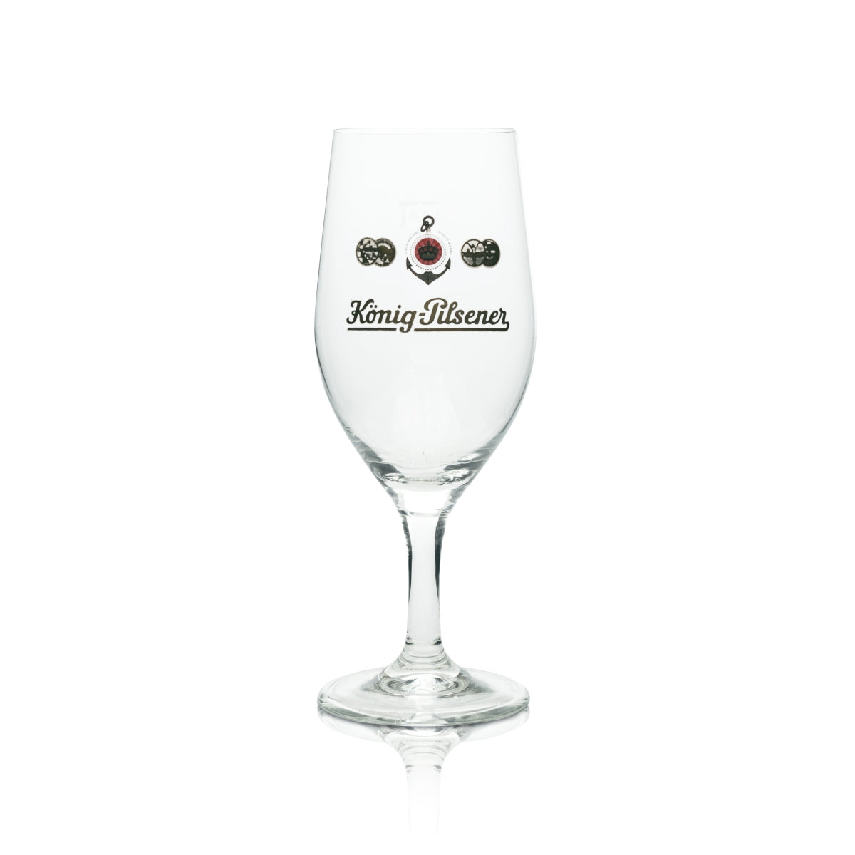 6x König Pilsener Bier Glas 0,4l Tulpe Brauerei Pokal Gläser Stiel Eichstrich – Ansicht 2