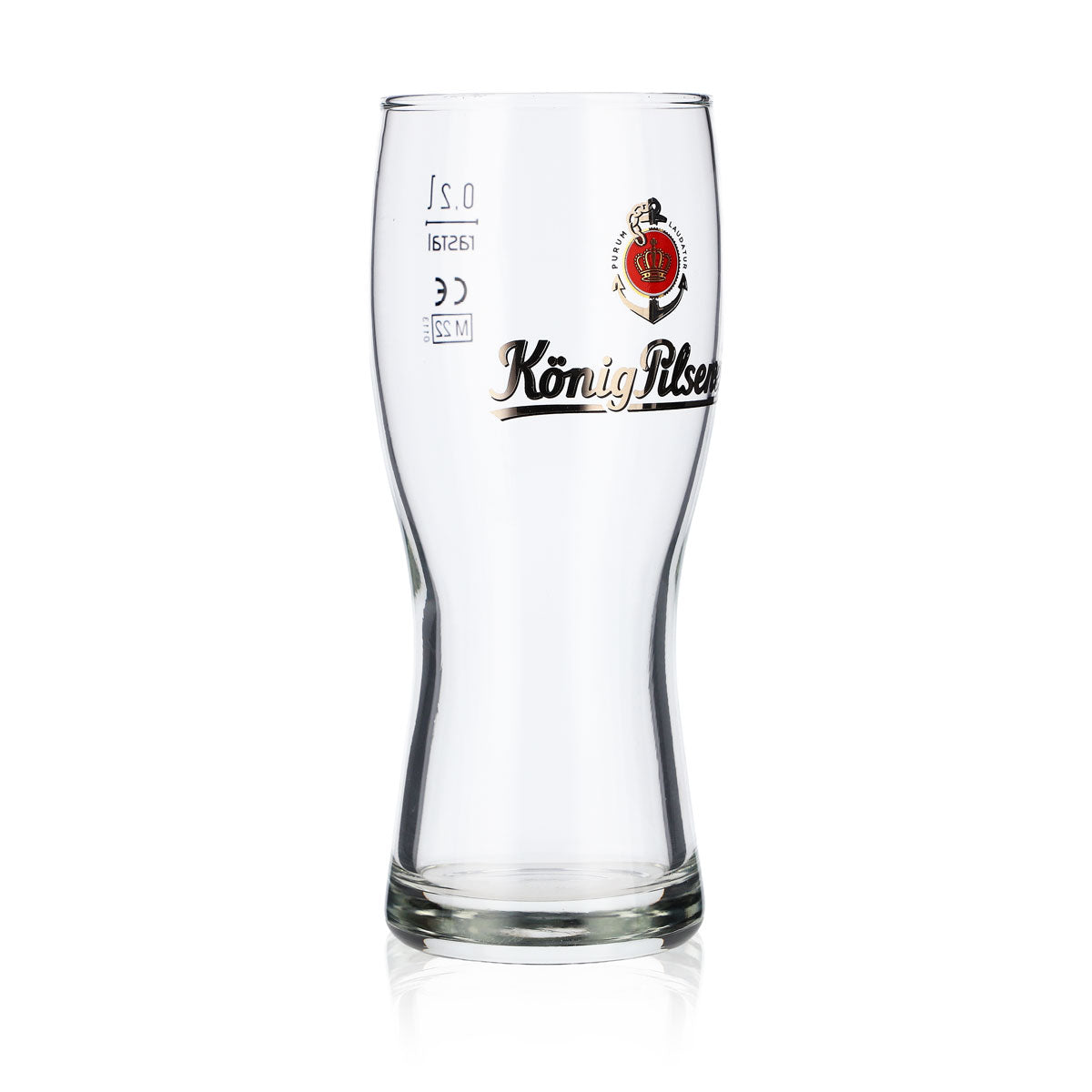 6x König Pilsener Bier Glas Gläser Biergläser 0,2l Becher Curve Cup Rastal – Ansicht 3