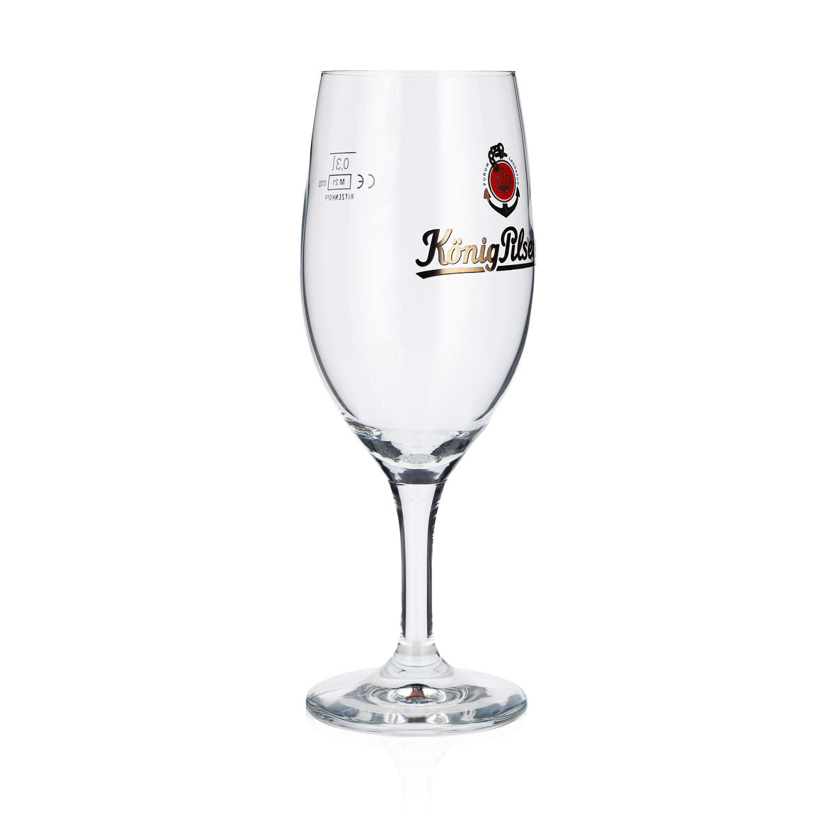 6x König Pilsener Bierglas Glas Gläser 0,3l Pokal Logo Anker Köpi – Ansicht 3