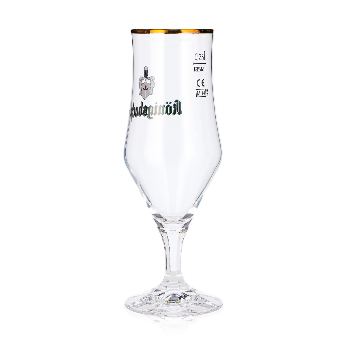 6x Königsbacher Bier Glas 0,25l Kelch Goldrand Rastal Pokal (6er Set) – Ansicht 4