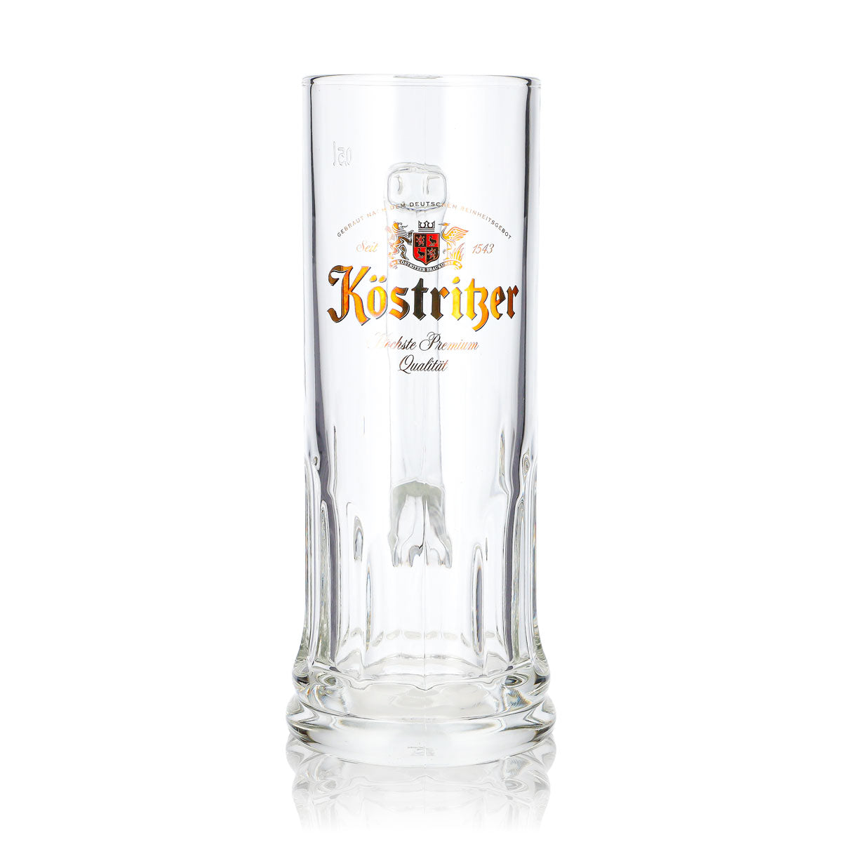 6x Köstritzer Bier Glas Krug 0,5l Relief gerade Ausführung Rastal (6er Set) – Ansicht 2