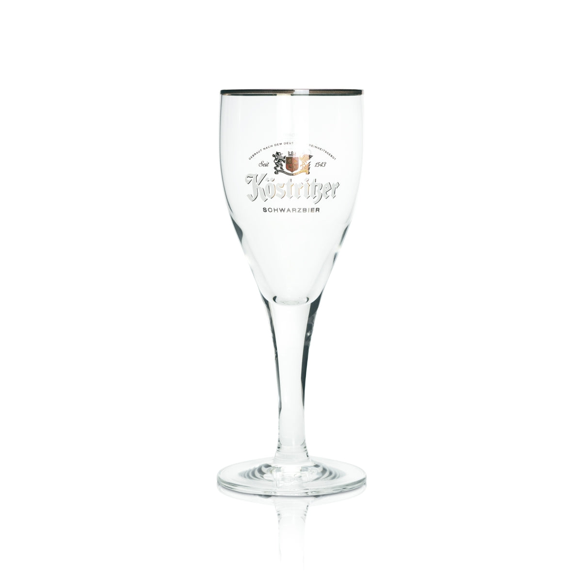 6x Köstritzer Glas 0,3l Pokal Tulpe Goldrand Bier Gläser Gastro Bar Schwarzbier – Ansicht 2
