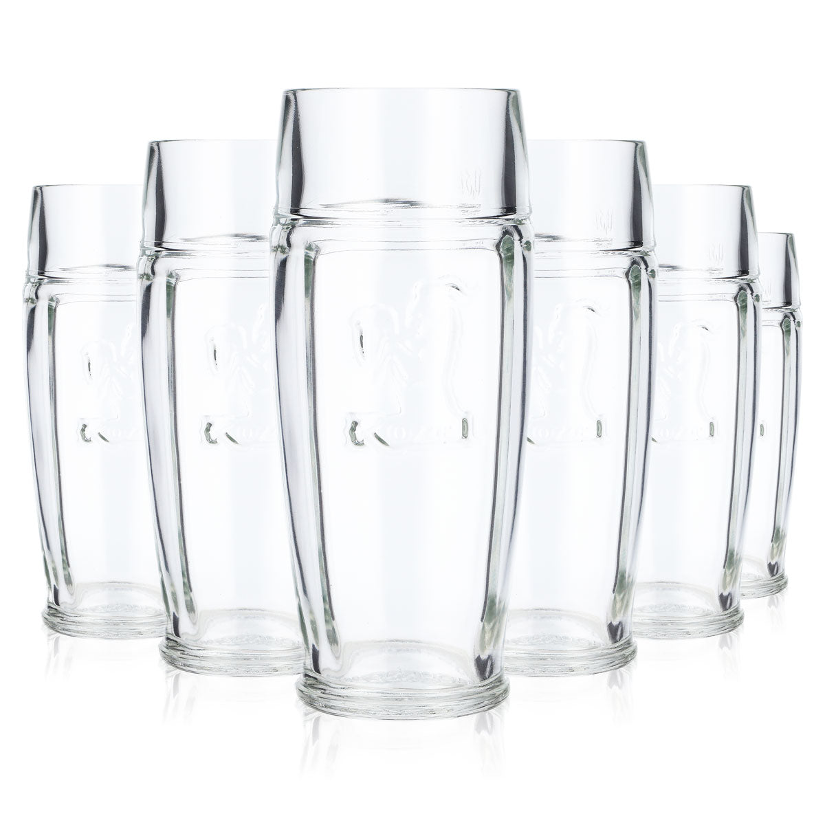 6x Kozel Bier Glas 0,3l Becher Relief Bierglas Willibecher Bierkrug (6er Set)