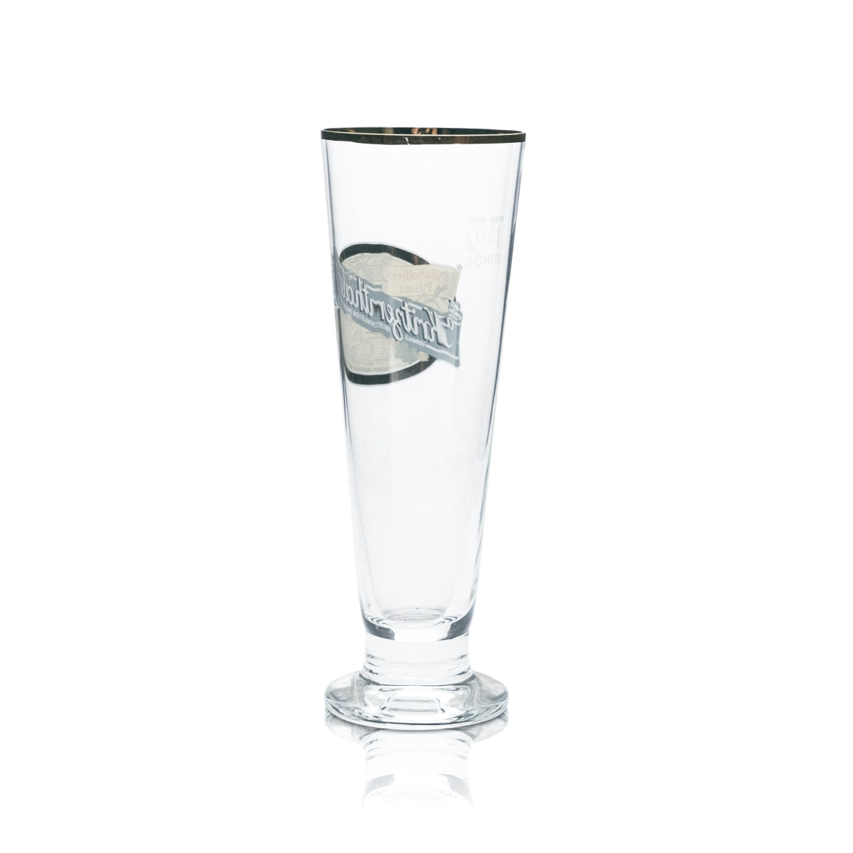 6x Kritzenthaler Bier Glas 0,2l Tulpe Pokal Goldrand Gläser Alkoholfrei Gastro – Ansicht 3