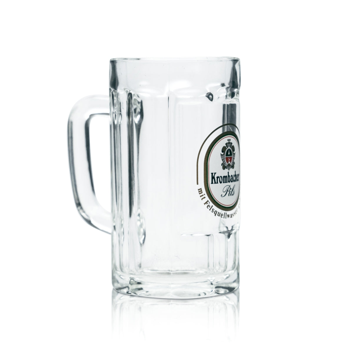 6x Krombacher Bier Glas 0,2l Krug Humpen Seidel Relief Gläser Gastro Kneipe Pils – Ansicht 3