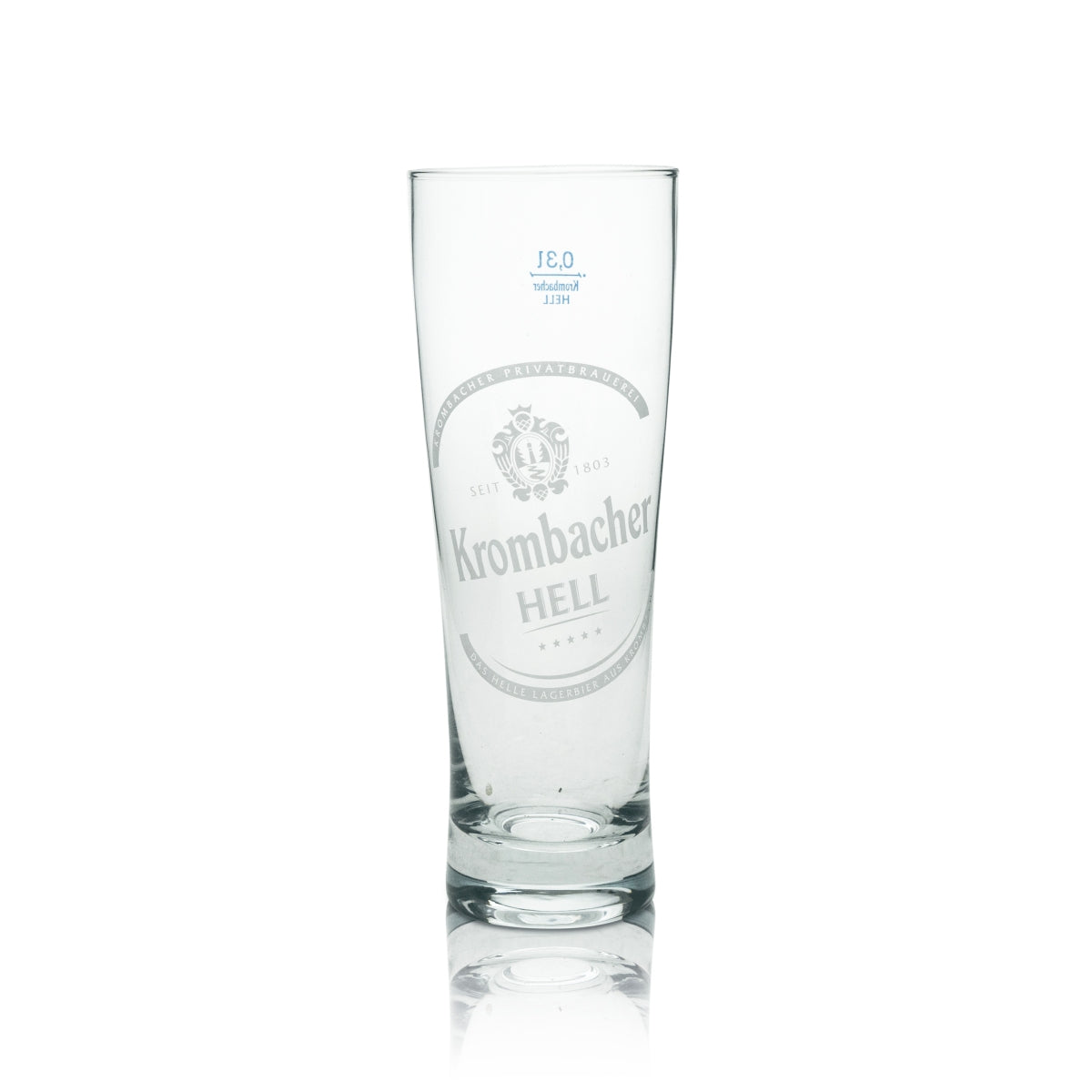 6x Krombacher Bier Glas Tulpe 0,3l Sahm Hell – Ansicht 2