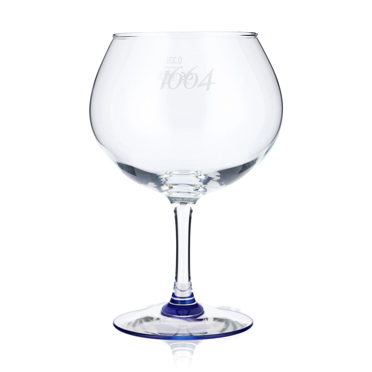 6x Kronenbourg 1664 Bier Glas Biergläser 0,33l Ballonglas "1664" blauer Boden ARC – Ansicht 2