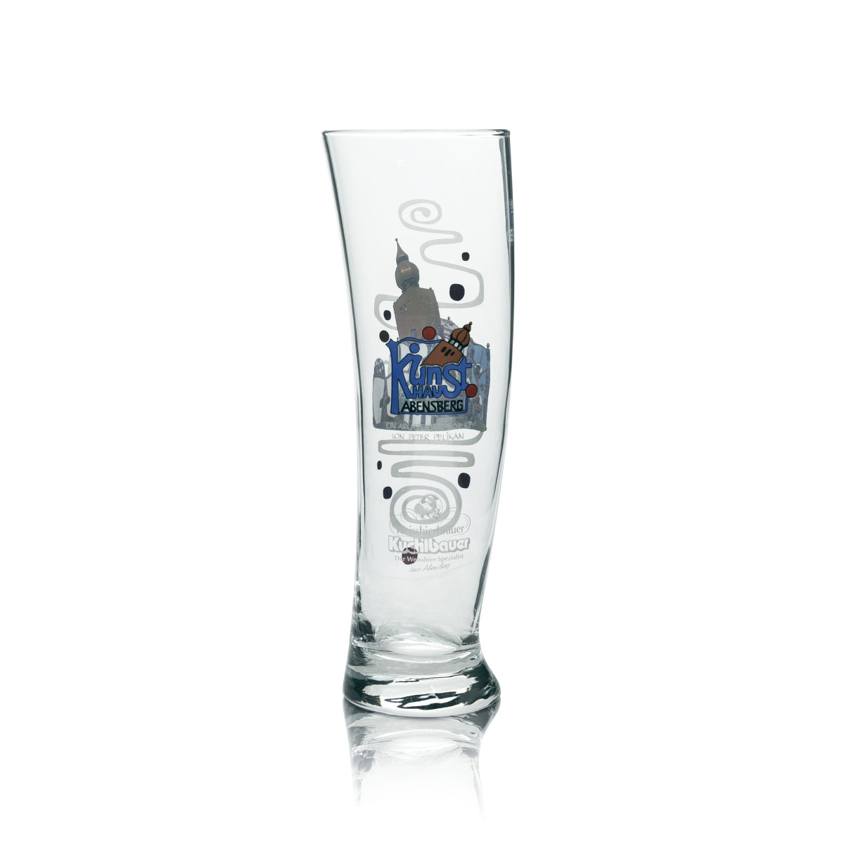 6x Kuchlbauer Bier Glas 0,5l Weißbier Design Kunsthaus Abensberg Gläser Hefe – Ansicht 4