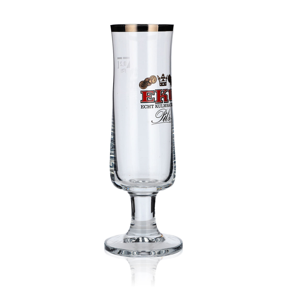 6x Kulmbacher Reichelbräu Bierglas 0,2l Design Pokal Gläserset EKU Pils Brauerei – Ansicht 3